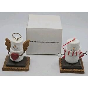 Midwest The Original Smores Snowman  Christmas  Ornament Lot Of 2